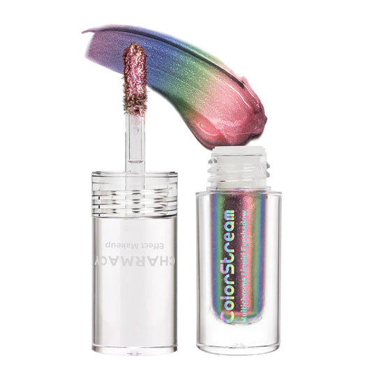 CHARMACY Chameleon Glitter Eyeshadow, Liquid Shimmer Sparkle High Pigment Duochrome Eye Shadow, Longer-Lasting With No Creasing Eye Cosmetics, 1.6g (#09