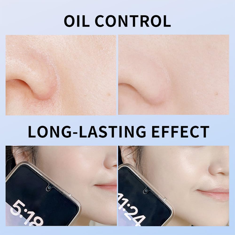 LAMUSELAND Pressed Powder Compact, Oil Control Brighten Skin 3 Color Face Powder, Whitening Highlighting Face Makeup Tools for Women Girls (JG04)