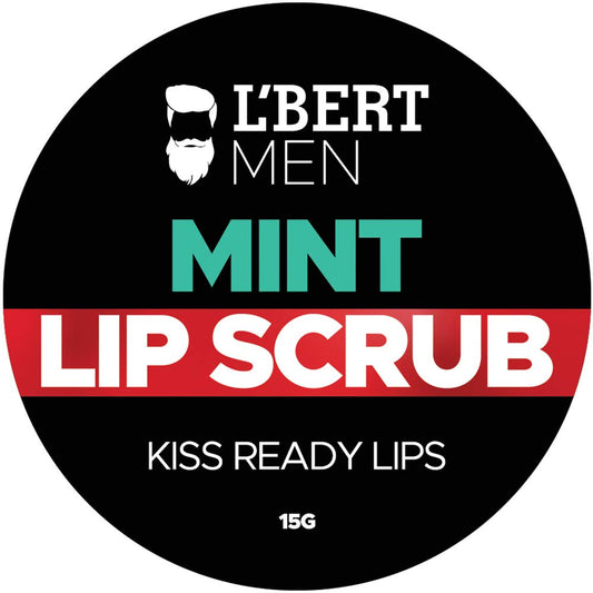 L'BERT Mint Lip Scrub, Kiss Ready Lips for Lightening & Brightening Dark Lips - 15 g