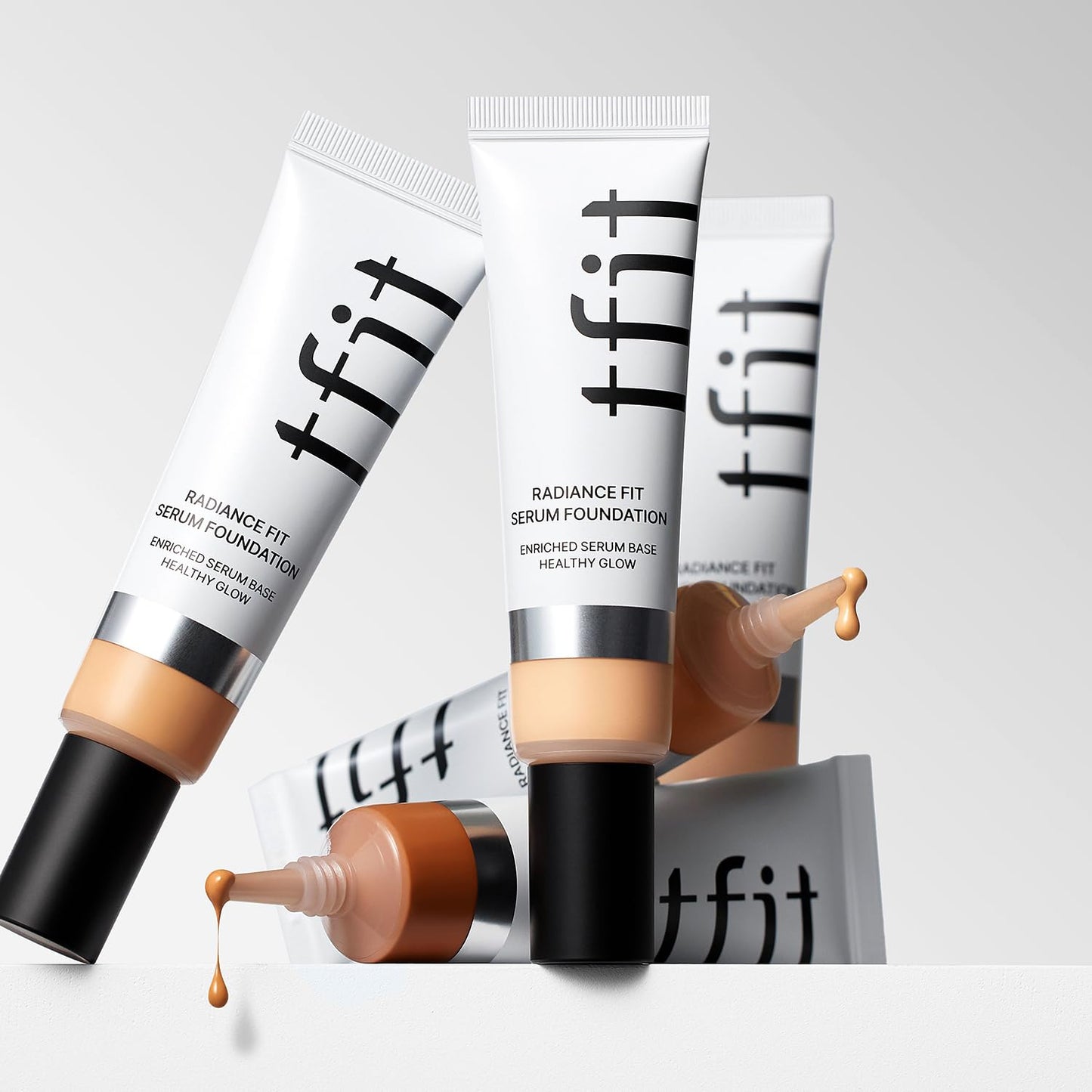 TFIT Radiance Fit Serum Foundation - Flawless Coverage, Dewy finish, Long-lasting Waterproof and sweatproof,Lightweight,Creamy Natural,1.05 Oz. (C11 Mahogany, 1.05 Oz.)