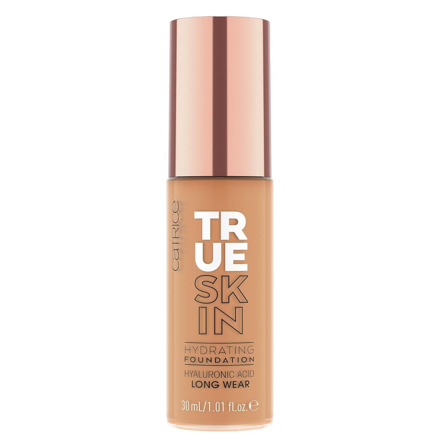 Catrice | True Skin Hydrating Foundation | Lightweight Buildable Coverage with Hyaluronic Acid and Watermelon Seed Oil | Vegan & Cruelty Free (070 | Warm Caramel)