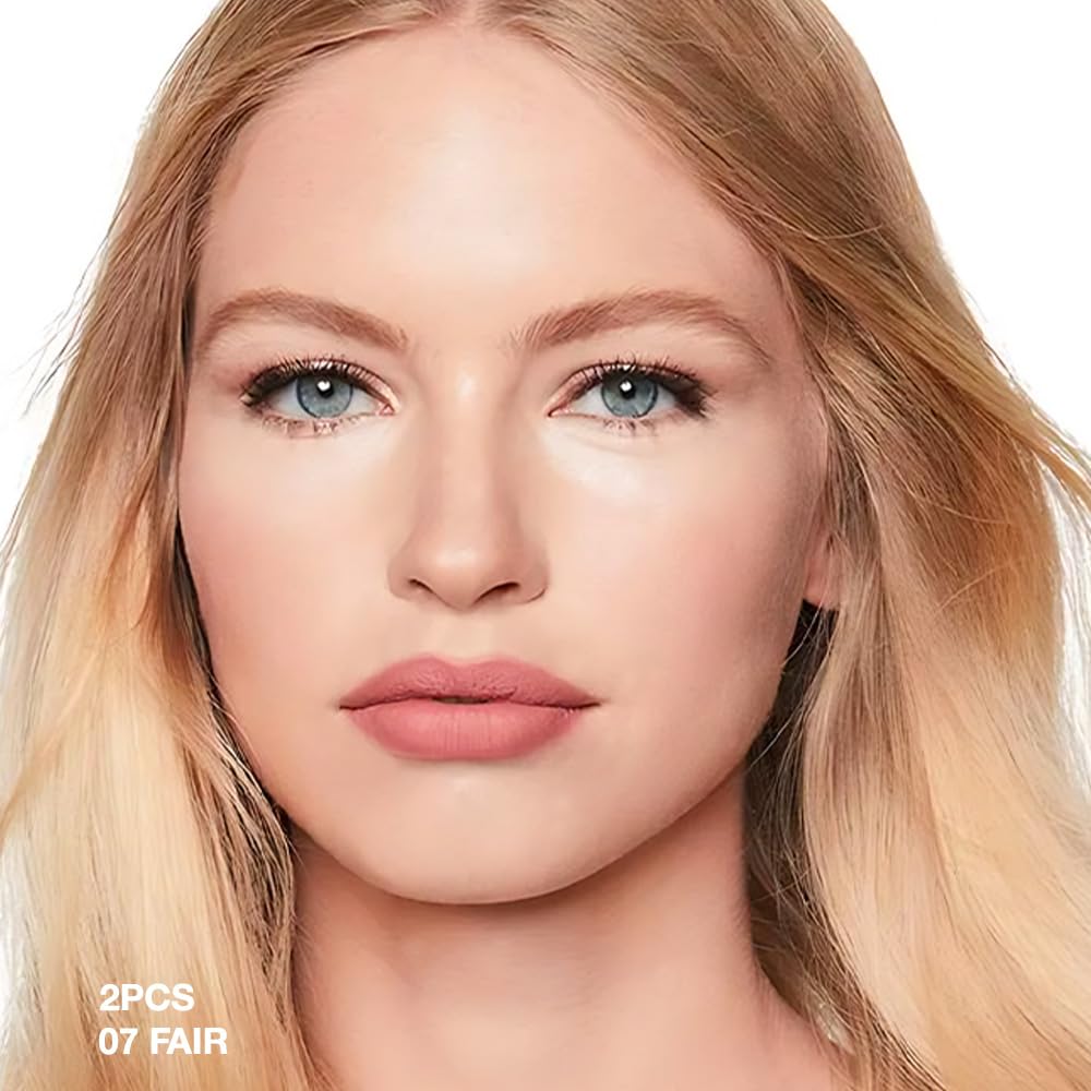 evpct 2Pcs under Eye Brightener, Nourishing Luminous under Eye Concealer Color Corrector for Dark Circles, Waterproof Naturactor Concealer Pot make up for face Eye Ring corrector de ojeras, 07# Fair