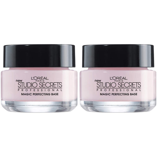 L'Oreal Paris Magic Perfecting Base Face Primer, Instantly Smoothes Lines, Mattifies Skin and Hides Pores, Suitable for All Skin Types, 2 Count