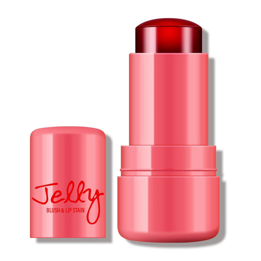 KYDA Water Jelly Tint Blush, Red, Jelly Tinted Makeup Stick, for Lips and Cheek Stain, Buildable Watercolor Finish, Lasting Moisturising