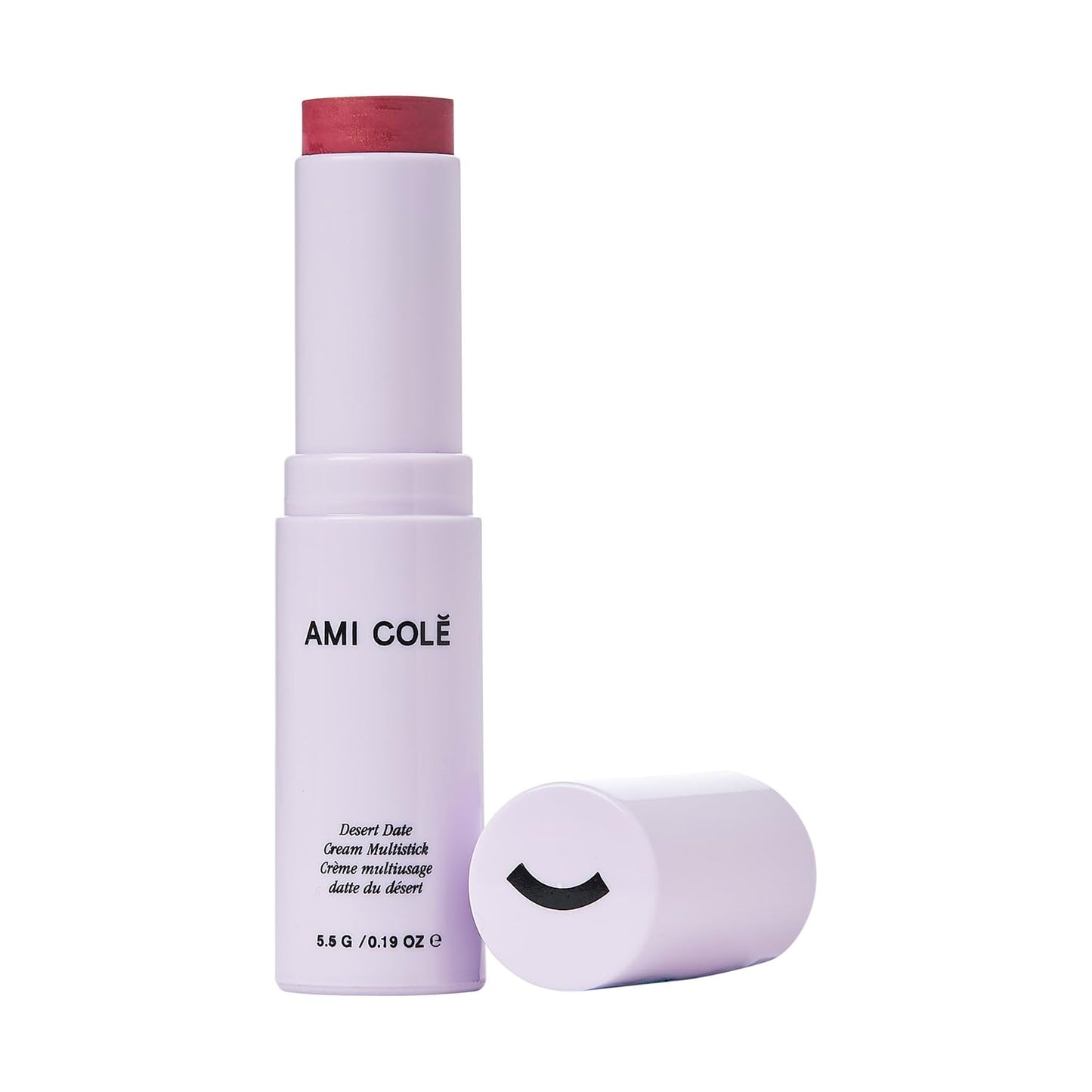 AMI COLÉ Desert Date Cream Multistick Lip and Cheek Tint (Hibiscus), moisturizing lip tint, lip and cheek stain, natural lip color