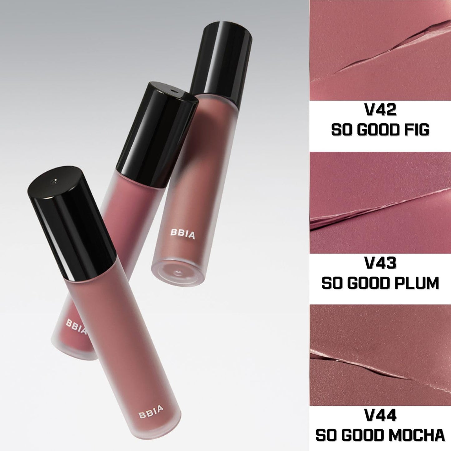 BBIA Last Velvet Tint - Soft & Creamy Matte Finish Lip Stain, Blur Effect with Velvety Texture, Long-Lasting, High Pigment, Lightweight, Non-Drying, Vegan, Korean Lip Makeup (V43 SO GOOD PLUM)