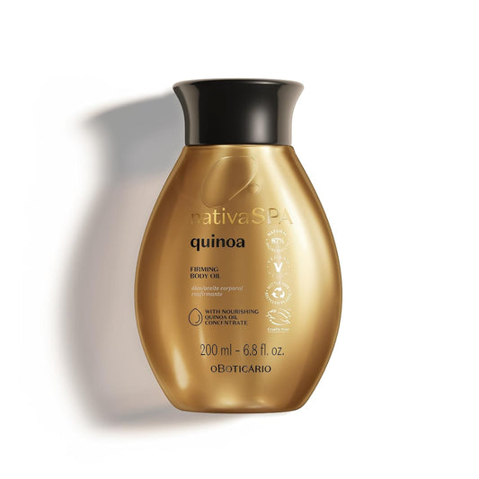 Nativa SPA by O Boticario Quinoa Hydrating Body Oil, Soft and Healthy Skin, 6.8 oz. (200 ml)
