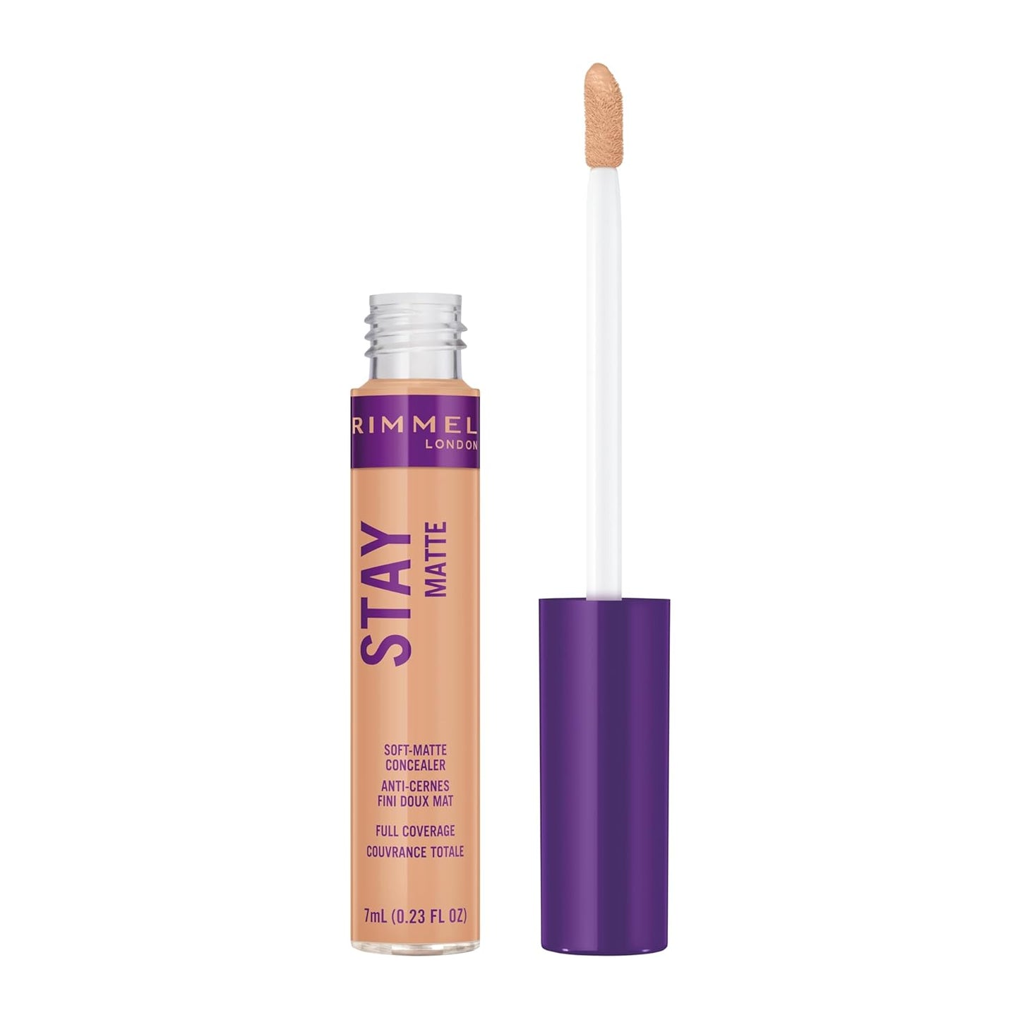 Rimmel London Stay Matte - 161 Nude - Concealer, 24-Hour Wear, Shine Control, Fights Free Radicals, 0.23oz