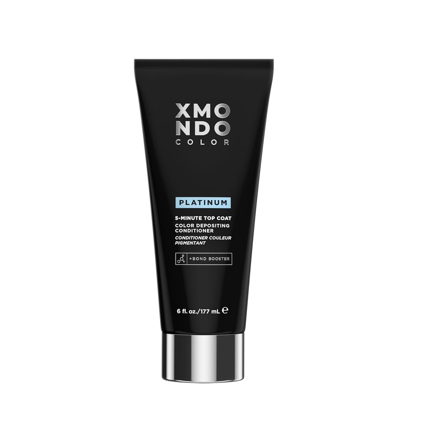 XMONDO Hair 5-Minute Top Coat – Platinum Color-Depositing Conditioner with Bond Booster, Hyaluronic Acid & Plant Protein, Pastel Hair Color, 6 fl oz