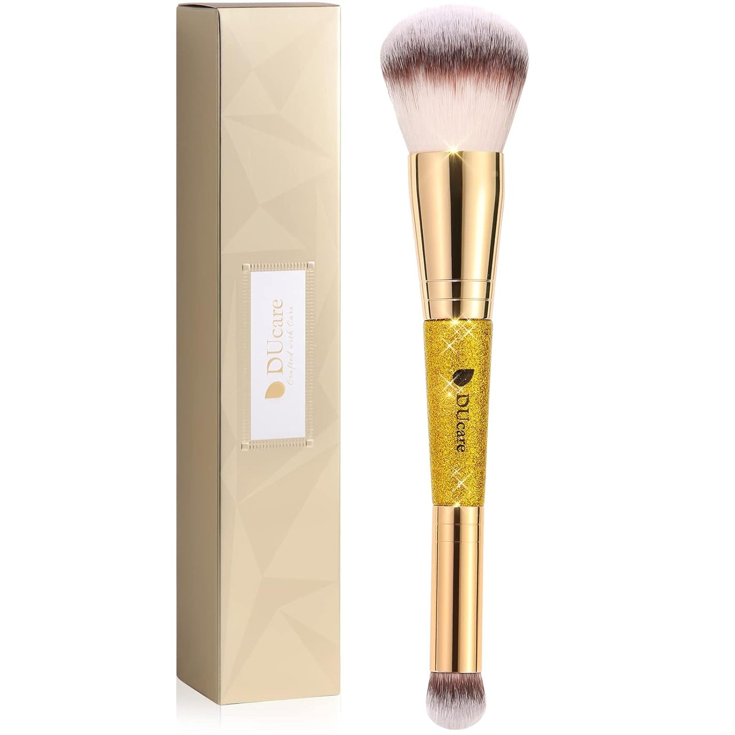 DUcare Powder Concealer Brush Foundation Makeup Brushes Double Ended Perfect for Rounded Taperd Liquid, Cream, Powder,Blending, Buffing