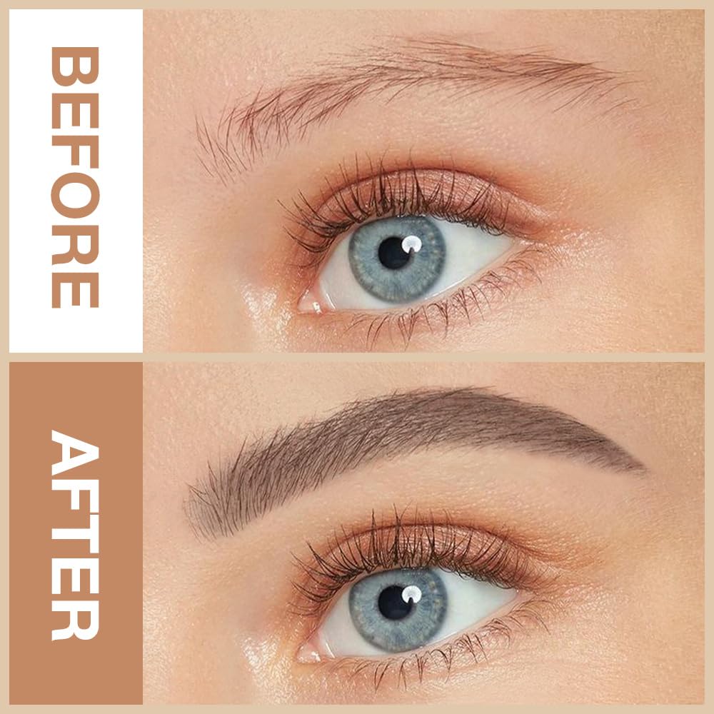 Eye Brow Pencils for Women, Retractable Soft Brown Eyebrow Pencil with Brow Brush for Eye Makeup, Ultimate Thin Definer Pencils, Fine Tip lapiz de cejas-Dark Brown