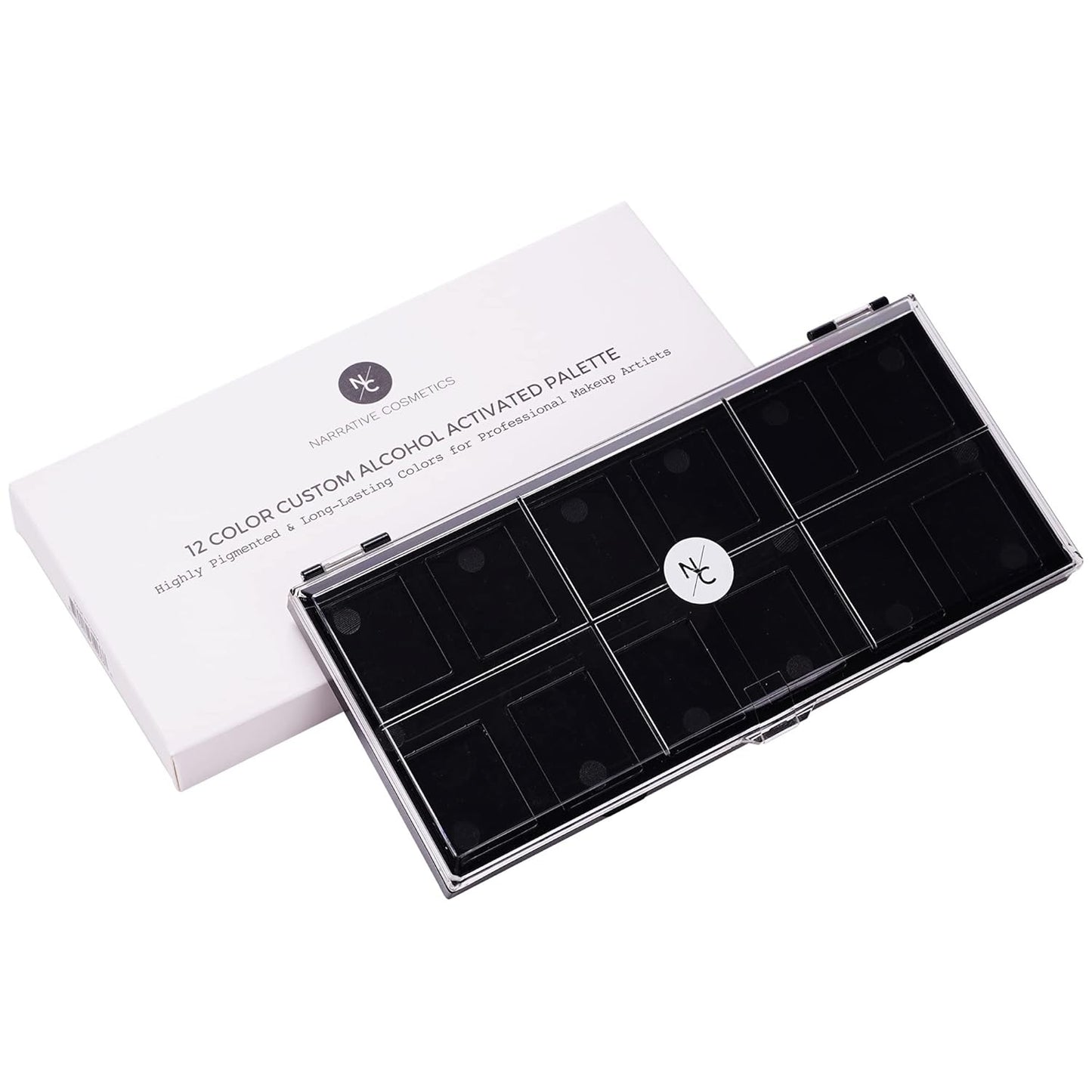 12 Color Empty Alcohol Activated Palette for Refills and Custom Palette Creation