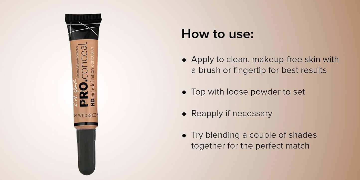 L.A. Girl Pro Coneal HD. High Definiton Concealer 0.25 OZ GC984 Toffee