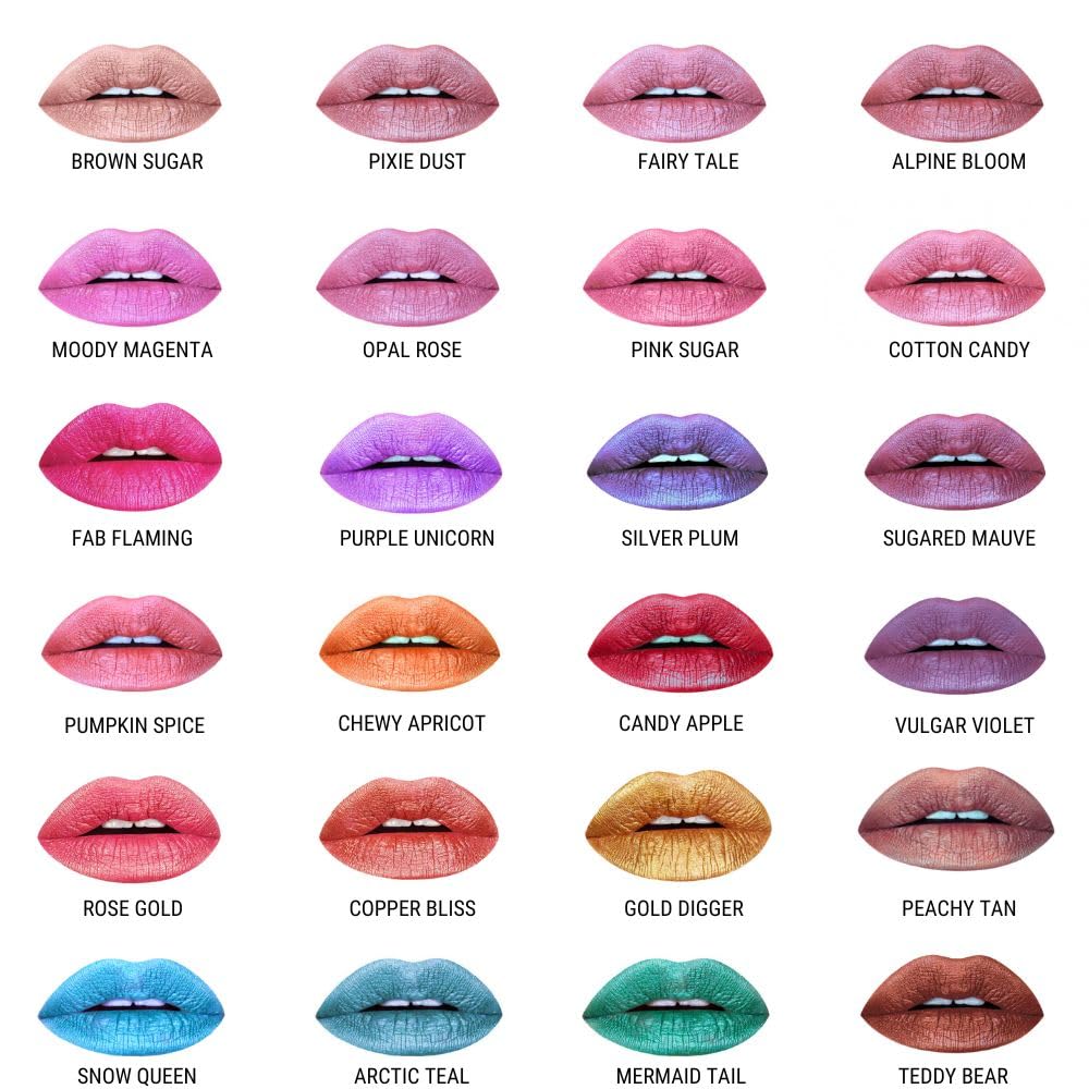 Aromi Metallic Liquid Lipstick | Rosy Peach Lip Color with Shimmery Finish, Vegan. Cruelty-free, Long-lasting and Smudge Proof, Gluten Free (Pumpkin Spice)