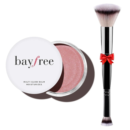 Multi Glow Balm Set, Cream Blush with Double-ended Brush, Radiant Finish, Hydrating, Creamy, Radiant Finish, Lightweight & Blendable Color, Face Balm