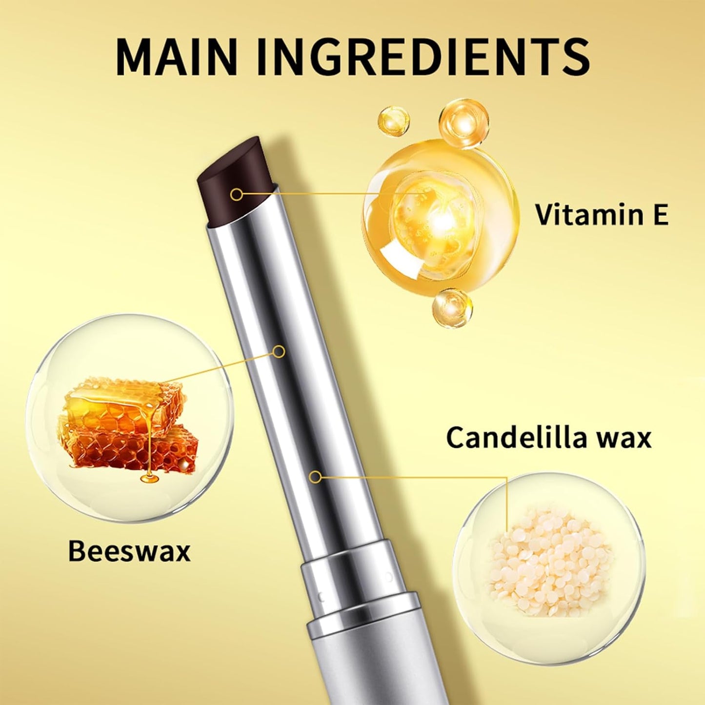 2PCS Honey Lipstick Tinted Lip Balm - Sheer Hydrating Lipstick for All Skin Tones - Moisturizing Lip Color, Nourishing Lip Balm with a Hint of Natural Black Cherry Tint (Black & Pink)