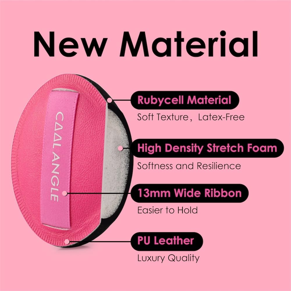 4Pack Makeup Sponge Latex-Free Soft Blender Sponge Perfect for Foundation Concealer Cream Powder, Beauty Sponge Set for Long-lasting and Natural Makeup, 2X-Large Black and 2 Medium Pink