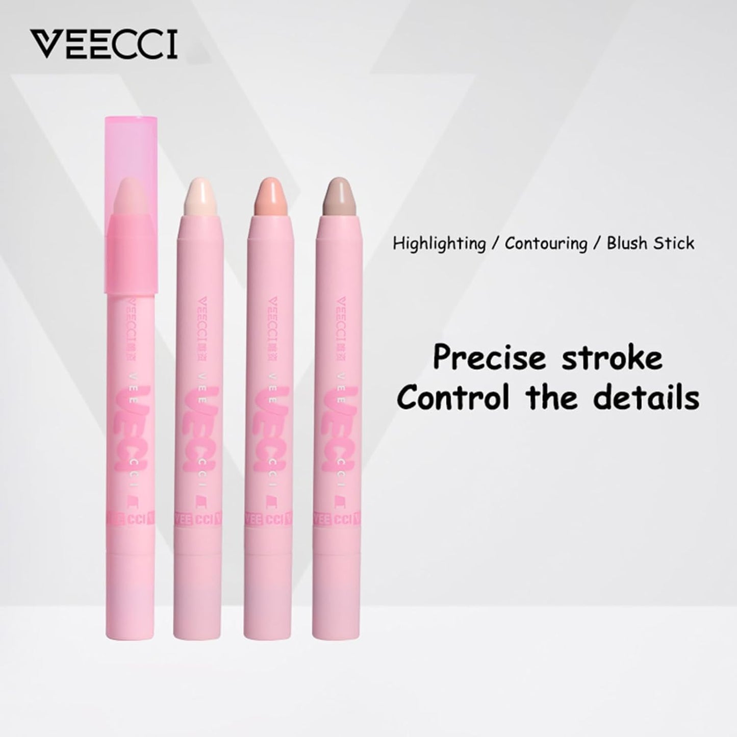 Contour Stick - Precise Stick for a Flawless Look with Brush, Moisturizing, Long-lasting Buildable Color for Easy Sculpting, Highly Pigmented Matte Finish, Ideal for Foundation & Concealer