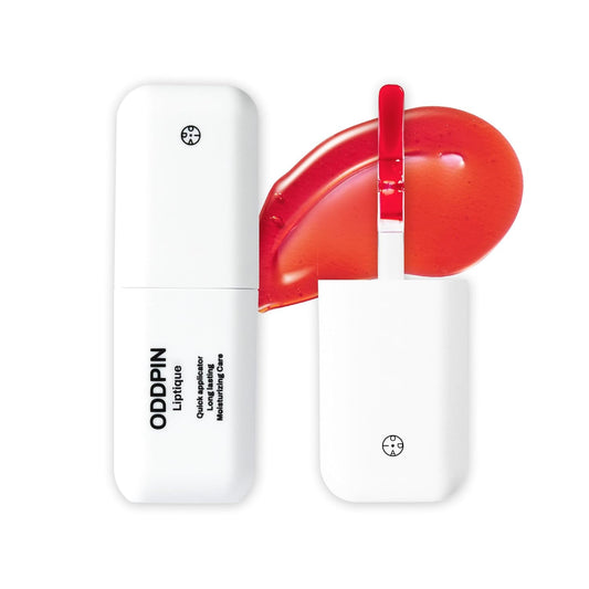 Liptique Korean Lip Stain Peel Off - 24 Hour Long Lasting Lip Tattoo, Waterproof & Transfer Proof, Nourishing & Hydrating Lip Tint for Women, Instant Plumping Lip Tints Peel Off (002 ODDPIN)