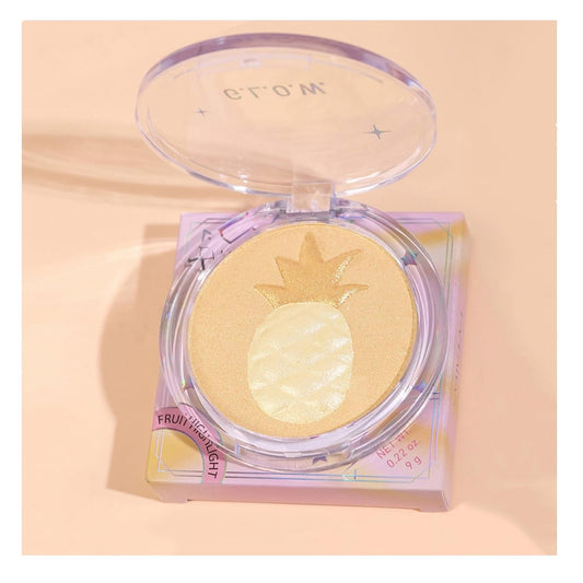 Highlighter Makeup Palette Face Highlighter Palette Glitter Highlighter Powder Palette Iluminadores de Maquillaje for Face Highlighters & Illuminator (Gold)