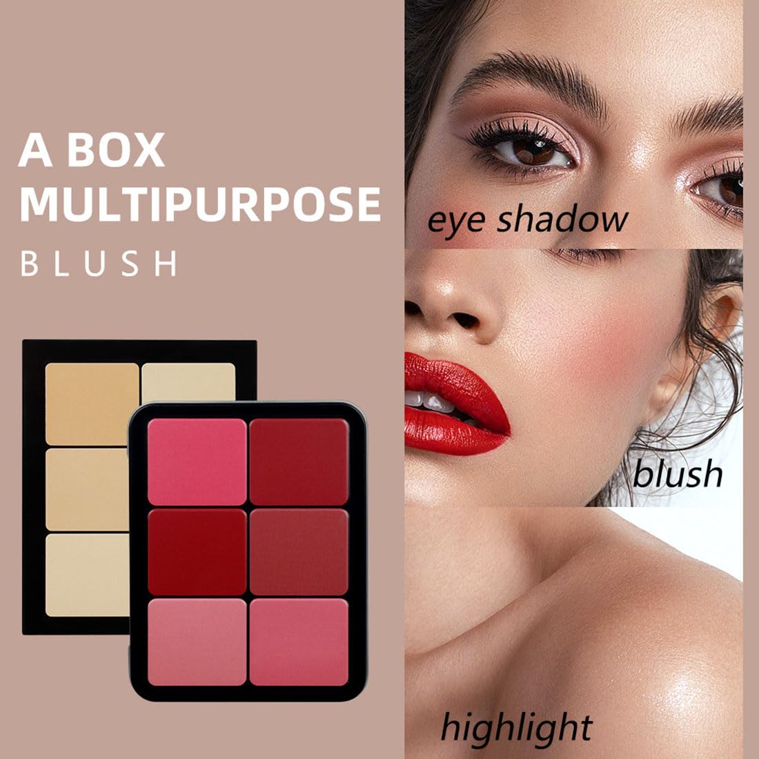 12 Colors Cream Concealer Palette, Long Lasting Full Coverage Correcting Concealer Palette Foundation Camouflage Makeup Contour Palette for or Under Eye Dark Circles, Acne Marks, Facial Spots