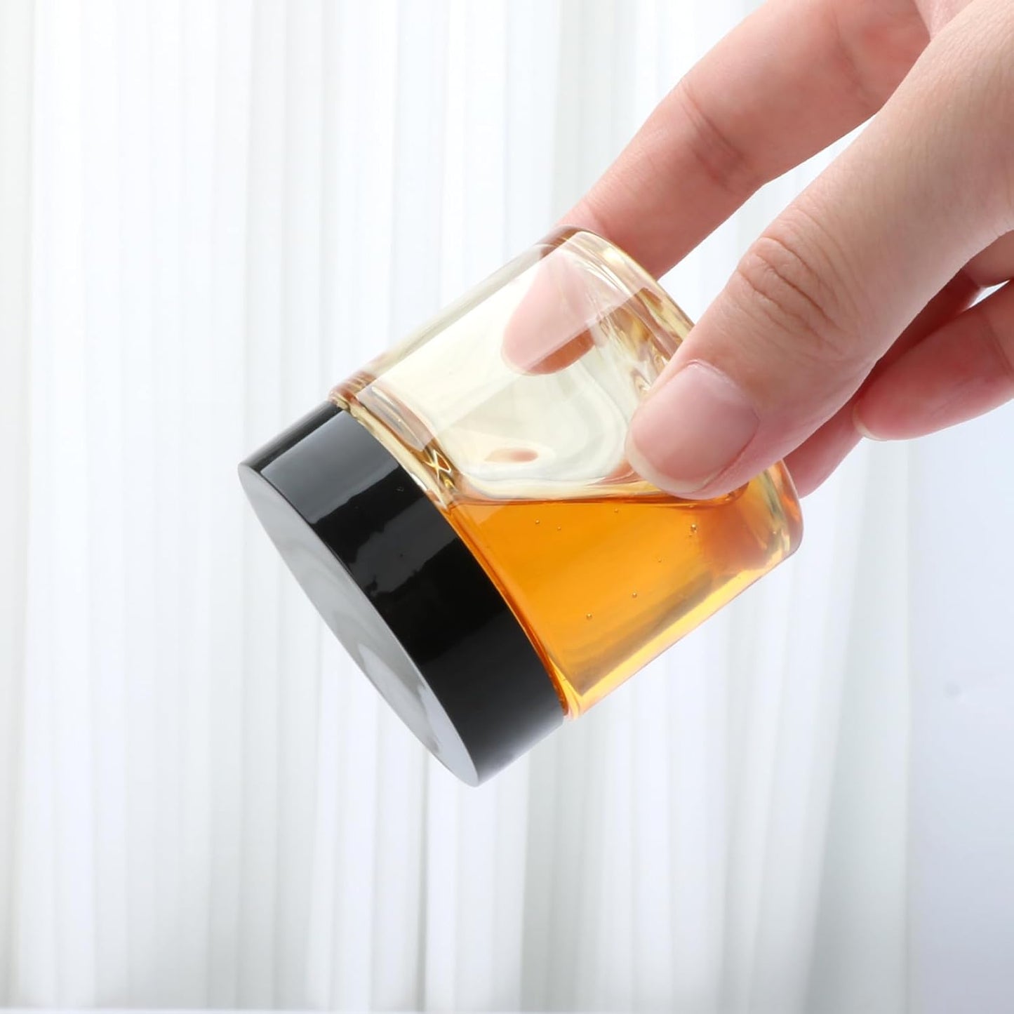 8 Pack 2oz Plastic Containers with Lids, Jars with Lids, Great for storing,lip balms, creams, ointments, cosmetics, samples