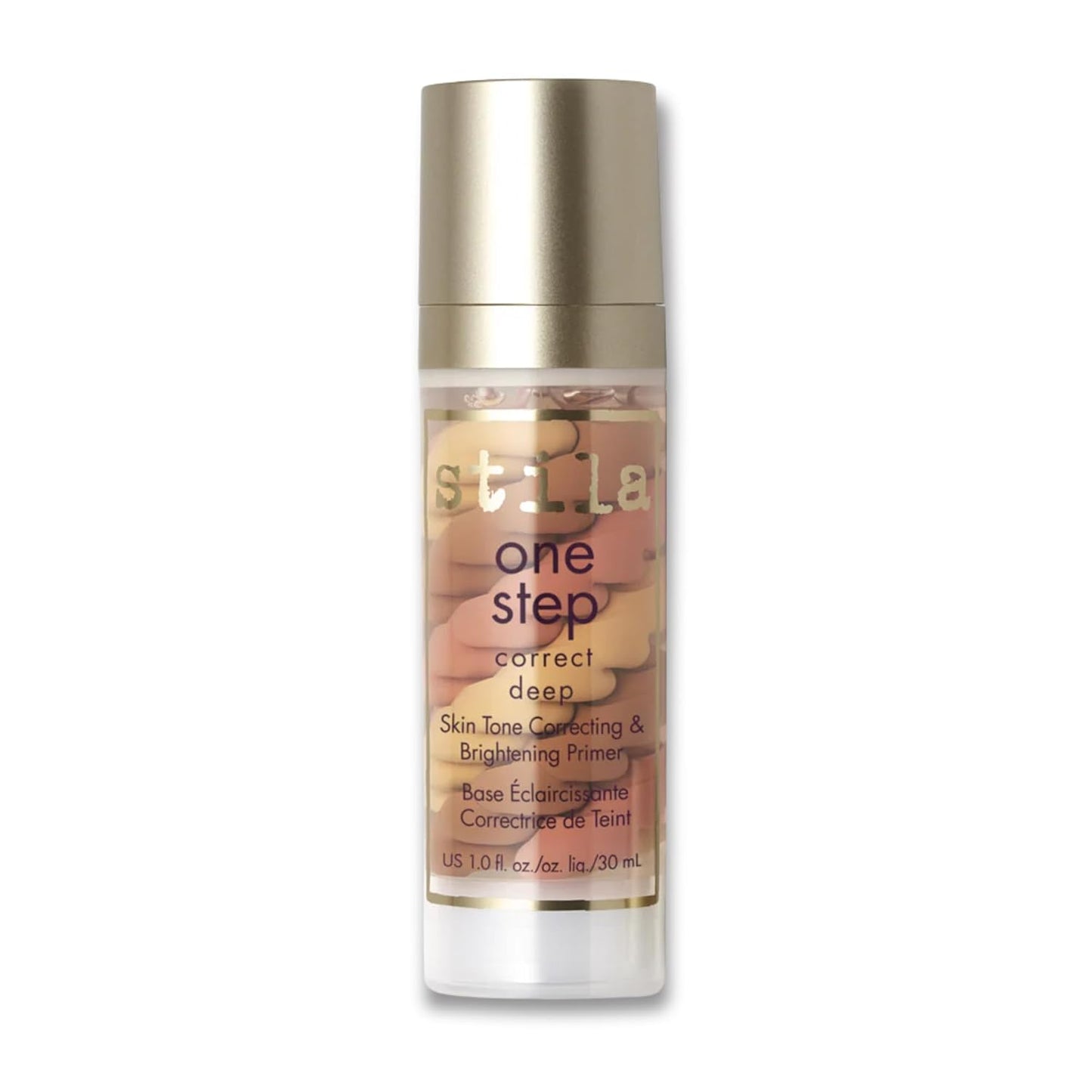 stila One Step, Color Corrector & Brightening Primer | Facial Serum to Even Skin Tone, Moisturize & Hydrate, Oil-Free Makeup | 1 Fl. Oz.