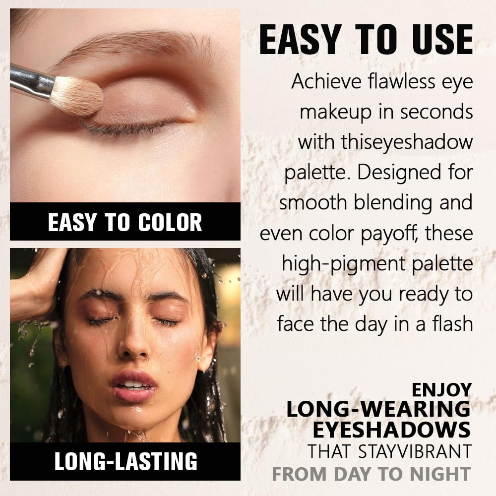 Pink Shimmer Eyeshadow Palette for Women, Single Monochrome Eye Shadow Makeup, Shiny Pressed Powder, Blendable Natural sombras para ojos, Holographic,Vegan,Travel -29