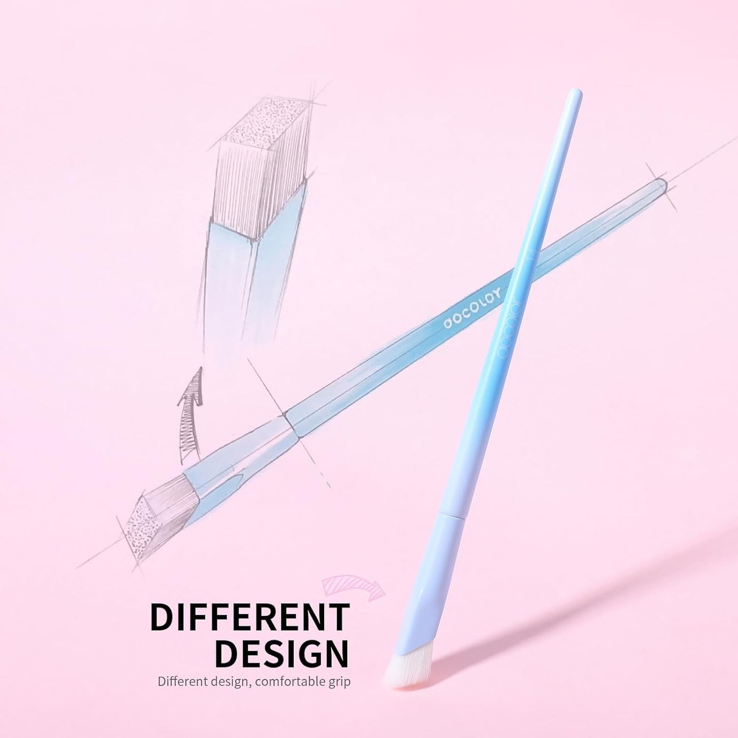 Docolor Makeup Brushes 16Pcs Makeup Brush Set with Makeup Bag Makeup Sponge & Brush Cleaning Pad Professional Face Powder Kabuki Foundation EyeShadow Concealers Brush Kit Gift Box Fantasy Series Ⅲ