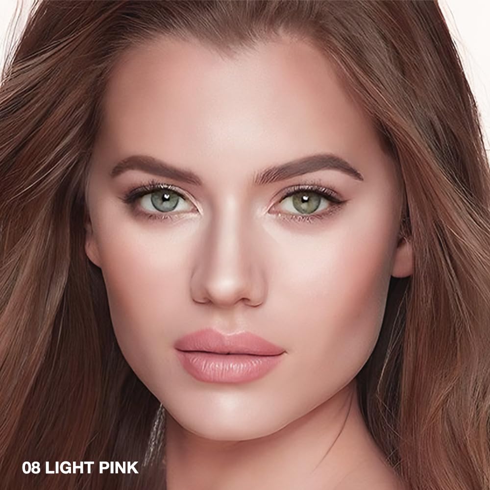 evpct under Eye Brightener, Nourishing Luminous under Eye Concealer Color Corrector for Dark Circles, Waterproof Naturactor Concealer Pot make up for face Eye Ring corrector de ojeras, 08# Light Pink