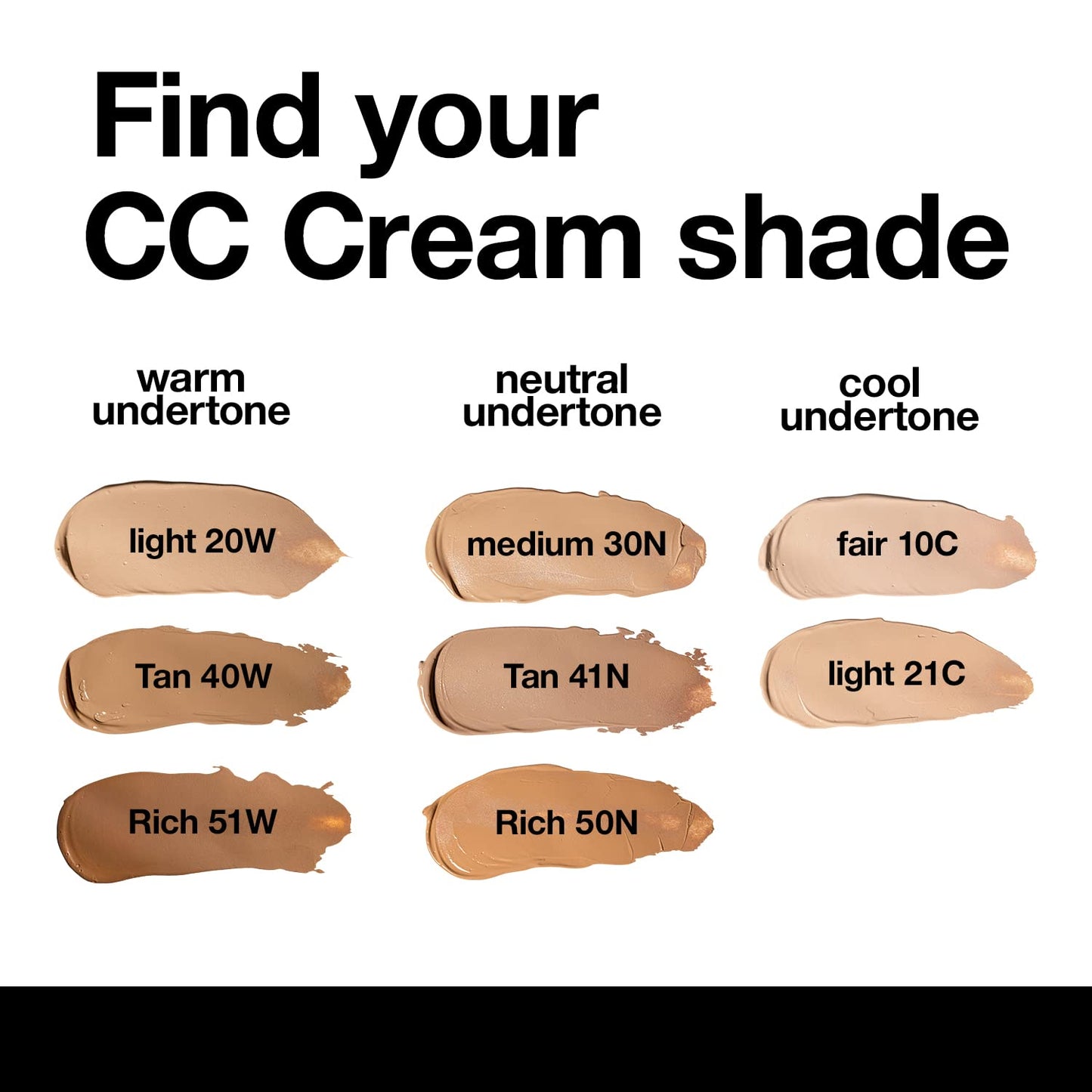 Palladio Full-Coverage Color Correction CC Cream, Oil-Free w/ Peptides&Vitamin C, Best for Correcting Redness&Uneven Skin Tone, Buildable Foundation (Rich 51W, Warm Undertone), 0.87 Fl Oz (Pack of 1)