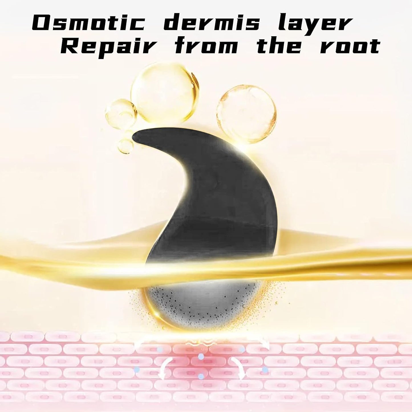 Adofect 30 Pairs Black Collagen Under Eye Mask Anti-Aging Hyaluronic Acid Eye Patches for Moisturizing & Reducing Dark Circles, Luxury Gift for Women and Men, Black