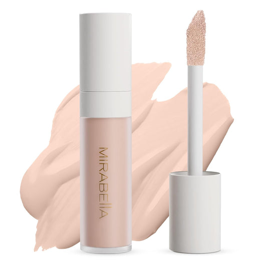 Mirabella Invincible For All Perfecting Under Eye Concealer Full Coverage - Hydrating Makeup Concealer for Dark Circles, Fine Lines & Wrinkles w/Hyaluronic Acid - Porcelain P20