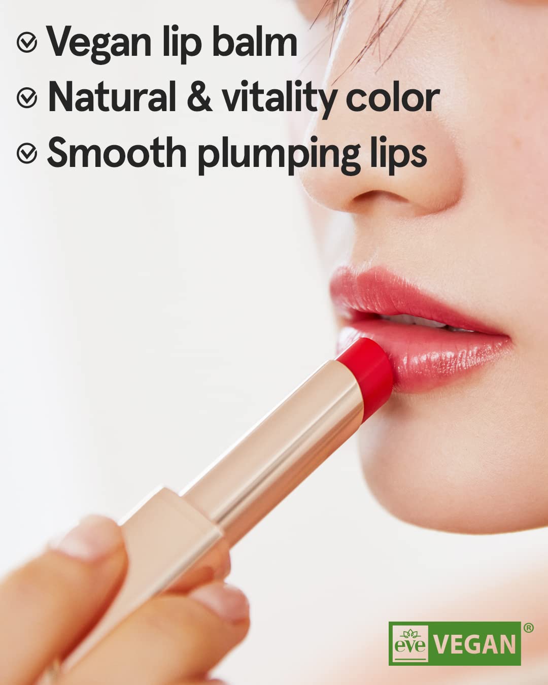 ATHÉ Authentic Lip Balm 10 JOYFUL (Tinted), Lightweight Wear & Plumping Lips without Stickiness, Moisturizing & Nourishing Plant-Based Vegan Chapstick for Dry, Petrolatum Free, Cruelty-Free