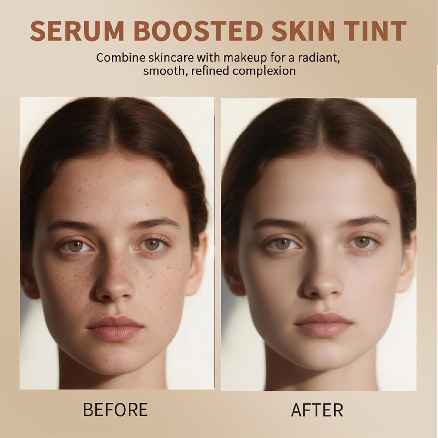 Foundation Stick - Skin Tint & Contour Stick, Serum-Boosted Beauty Balm, Buildable Coverage, Natural Finish, Long-Lasting Wear, For Many Skin Tones (02#)