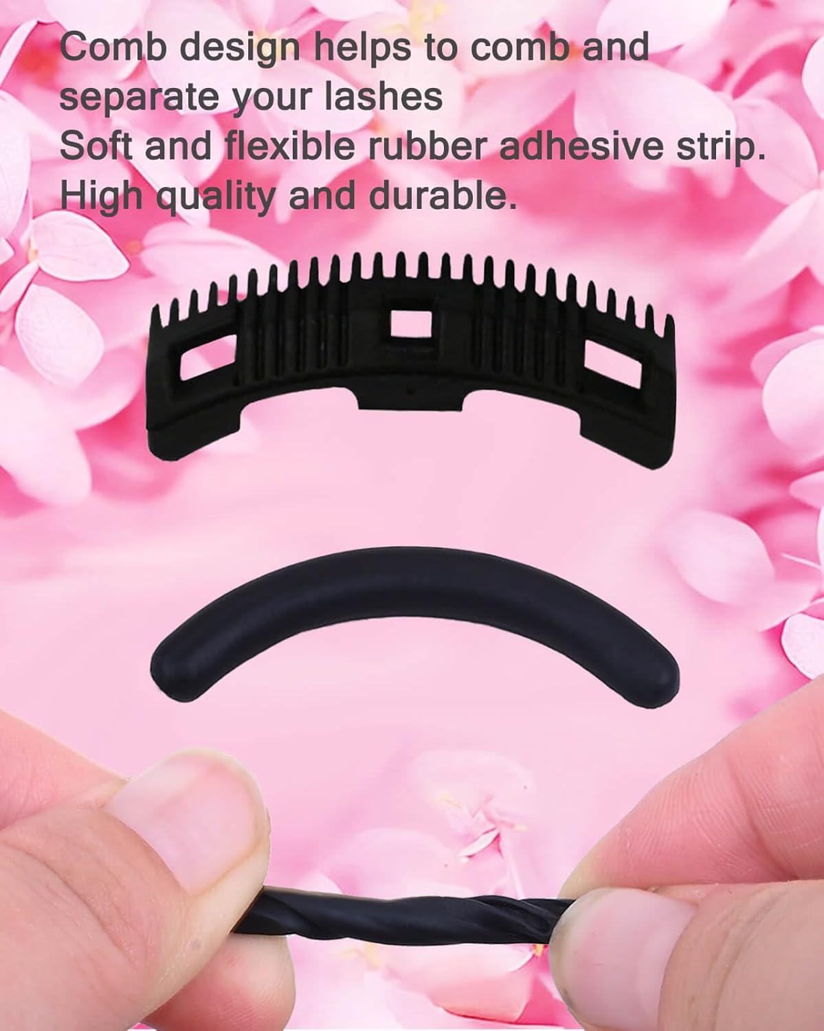 Eyelash Curlers with Comb IMMER LIEBEN Fashion Cute Eye Lash Curler with 3 Combs, 3 Refill, 10 Seconds for Long-Lasting Curl Gold