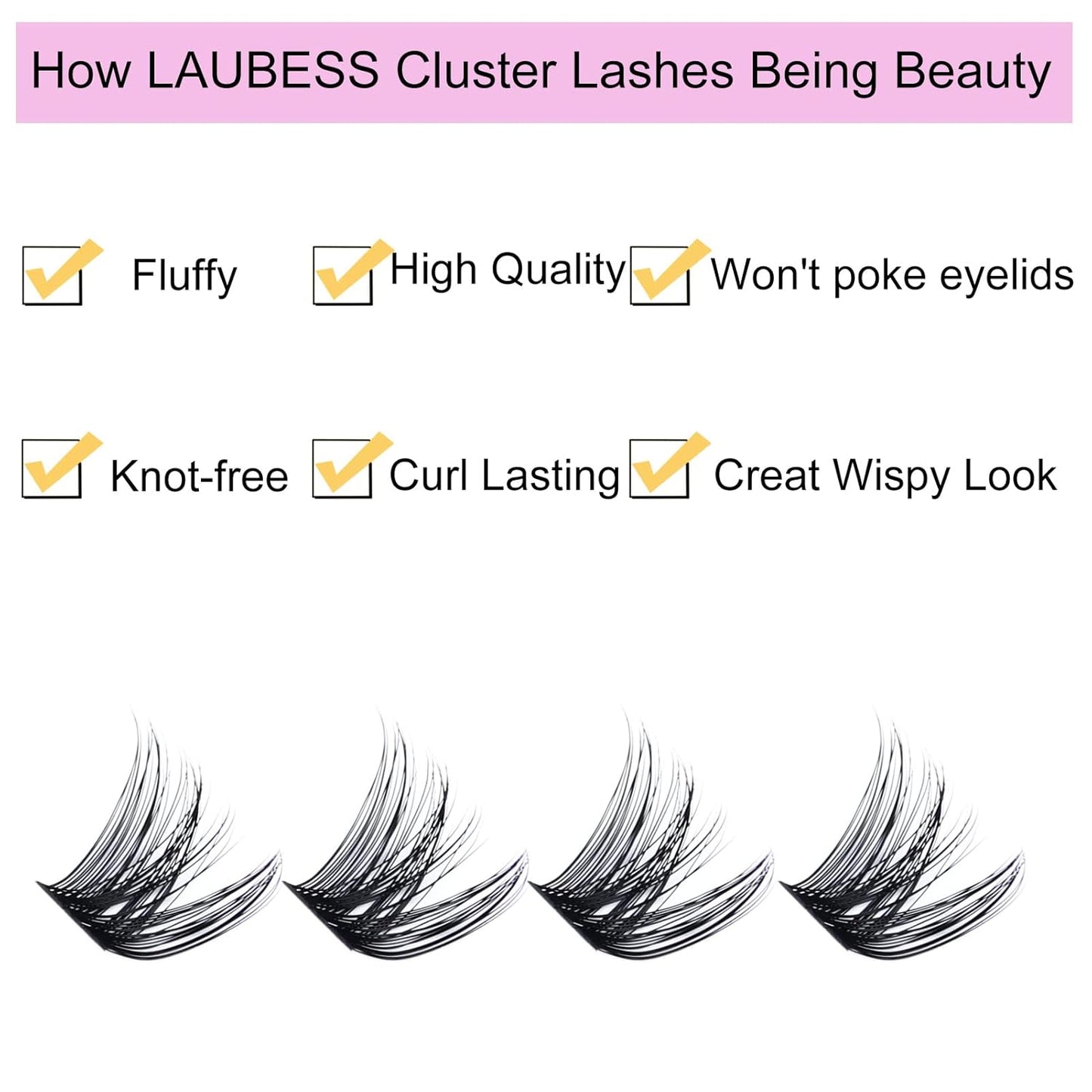 Individual Lashes 14-18mm 120pcs Cluster Lashes Mixed Tray Volume Eyelash Clusters DIY Lash Extension Kit Soft Lash Clusters Fluffy Mink Cluster Eyelash Extensions (02-0.07D, 14-18mm)