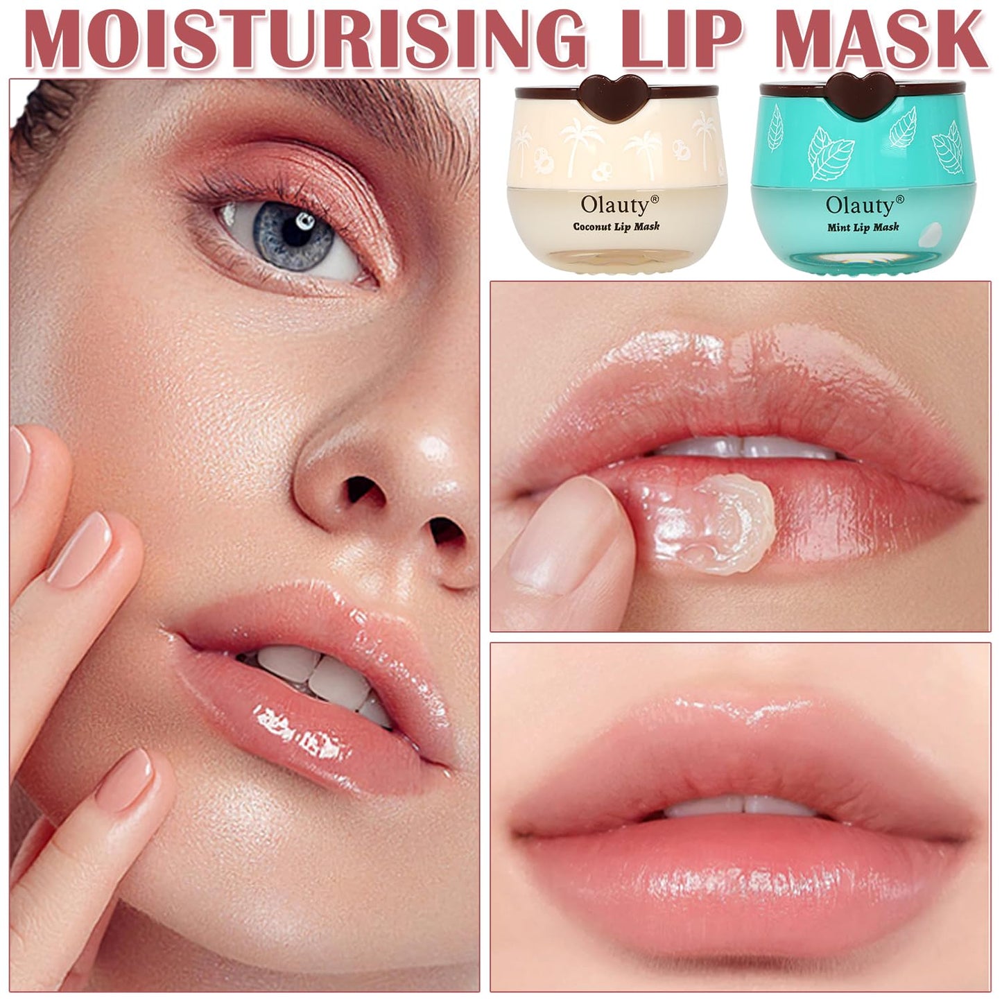 6 PCS Bee Lip Balm Lip Care,Fruit Extract &Vitamin E with Propolis Lip Sleeping Mask Honey Pot,Hydrating Prevention Dry,Moisturizing Lip Mask Overnight Reduces Lip Lines