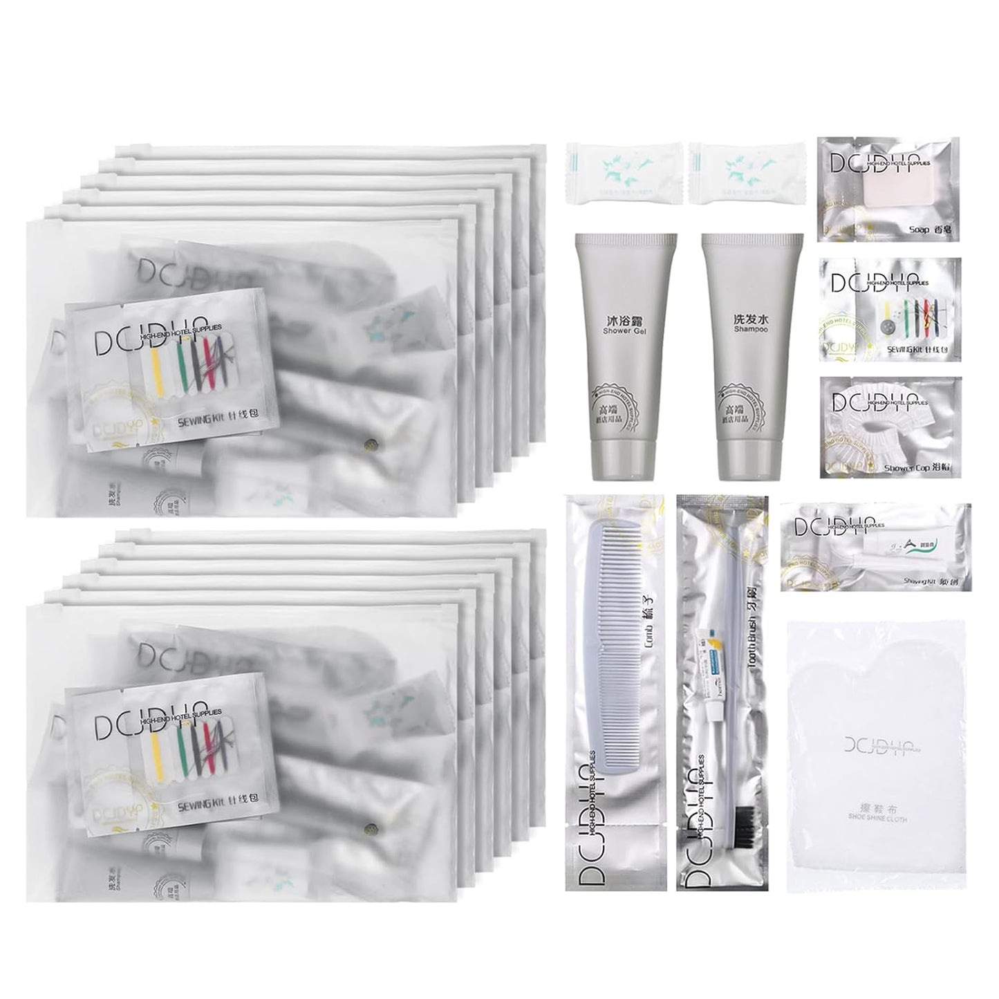 Hygiene Kit, Hygiene Kit Bulk, The Travel Hygiene Kit Is Fully Equipped, Individually Packed, Easy To Carry, Convenience Kits Suitable For Hotel, Home, Camping, Travel (PACK-25)