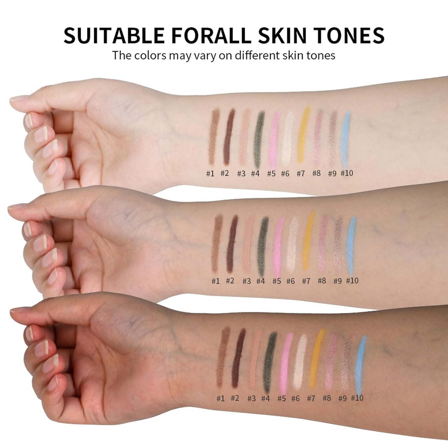 Eyeshadow Stick Matte Eye Brightener Pencil Cream Nude Eye Shadow Base Crayon Long-Lasting Crease-Proof Naked Eyeshadow Blendable High Pigmented Single Eyeliner Makeup for Women, 3 DESERT