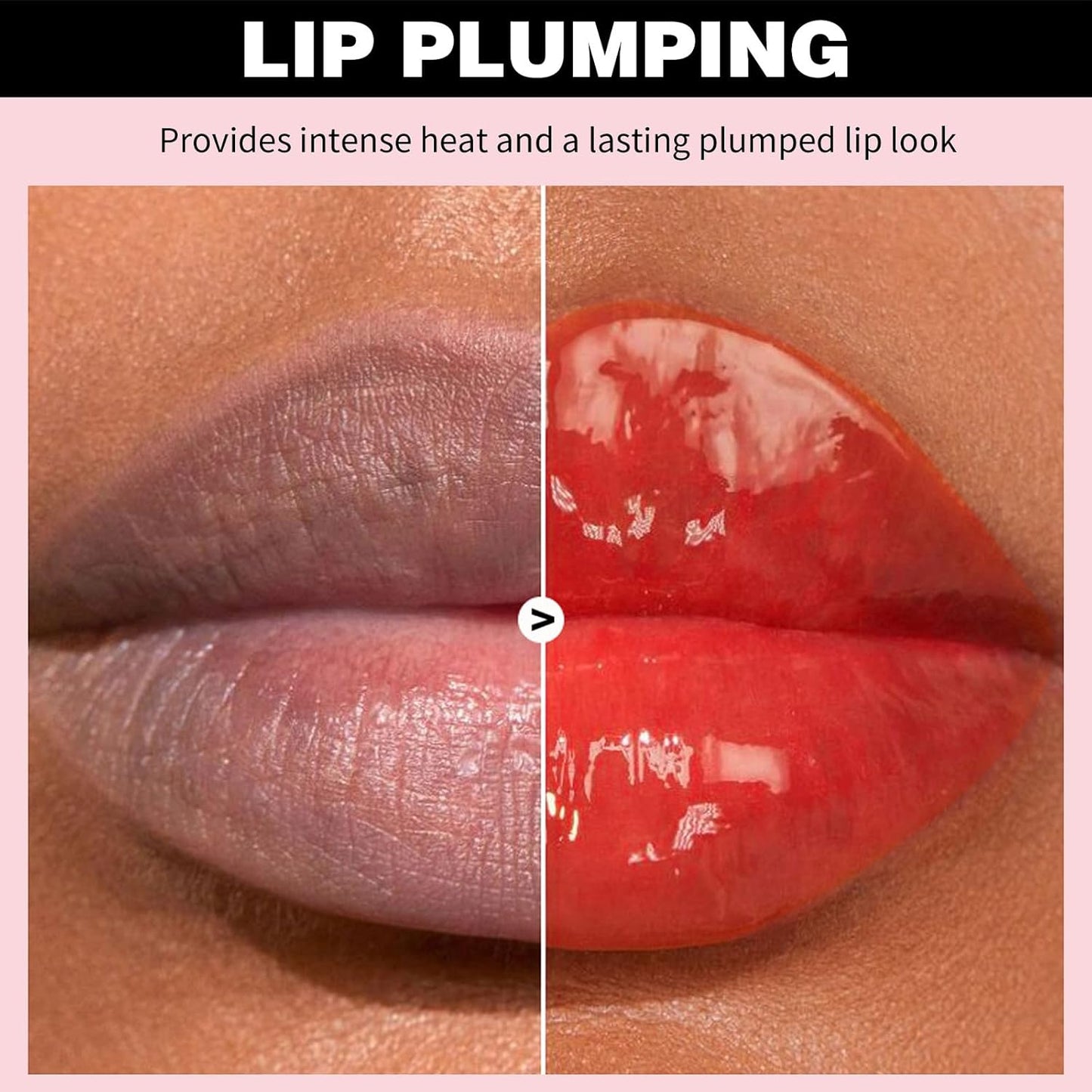 Erinde Natural Ginger Lip Plumping Booster Oil, Ultra-Hydrating & Nourishing Plumper, Glossy Finish Fuller Lip Plumper Gloss for Women Girls, G08