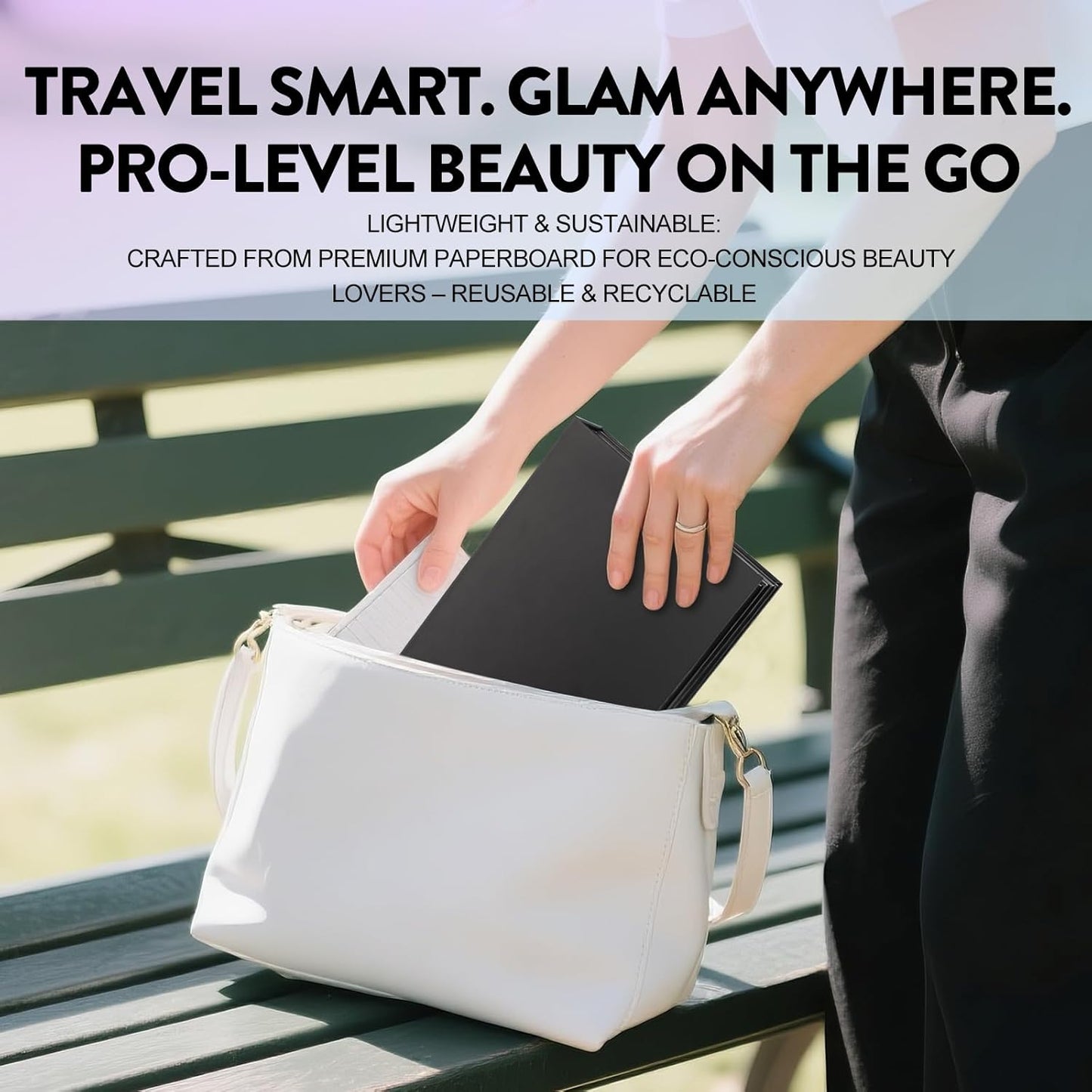 4-Layer Magnetic Makeup Palette Empty, Large Depotting Makeup Palette for Eyeshadow, Blush Powder, Lipstick