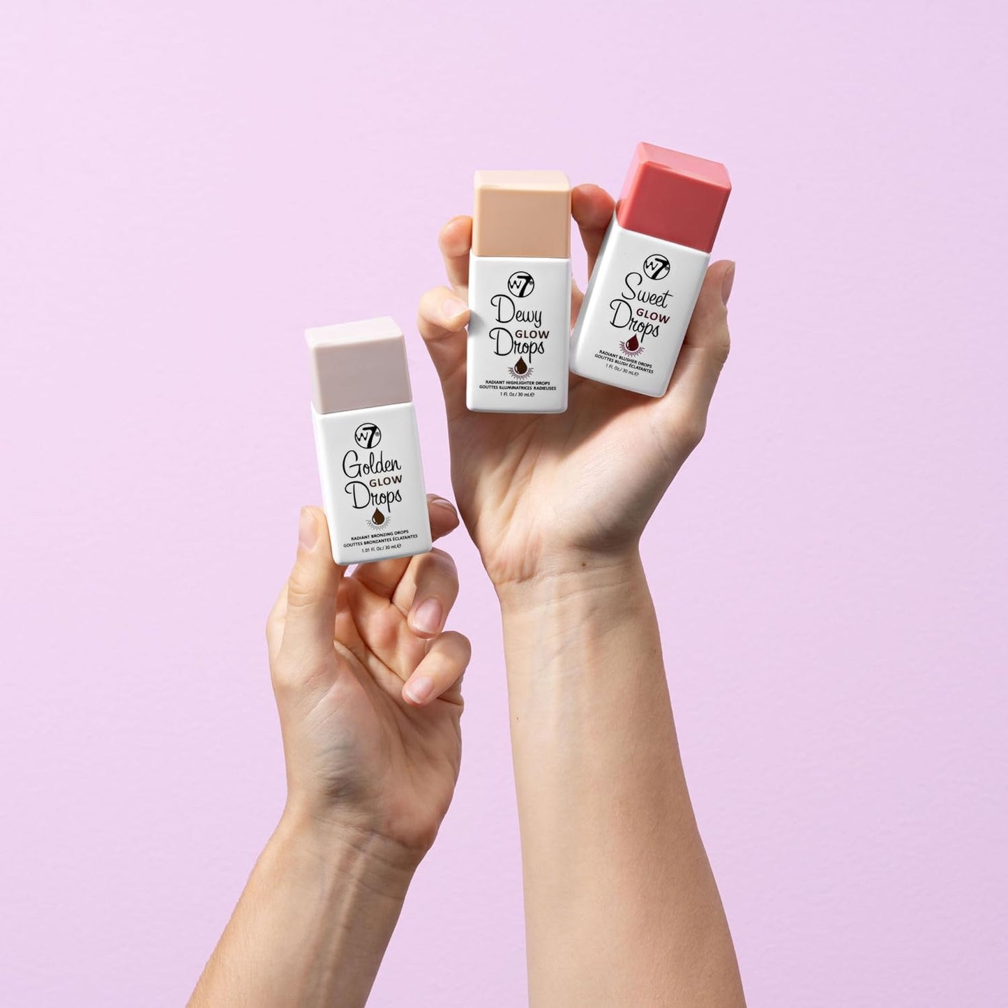 W7 Dewy Glow Drops - Liquid Highlighter Drops For Glowing Skin & A Radiant Finish