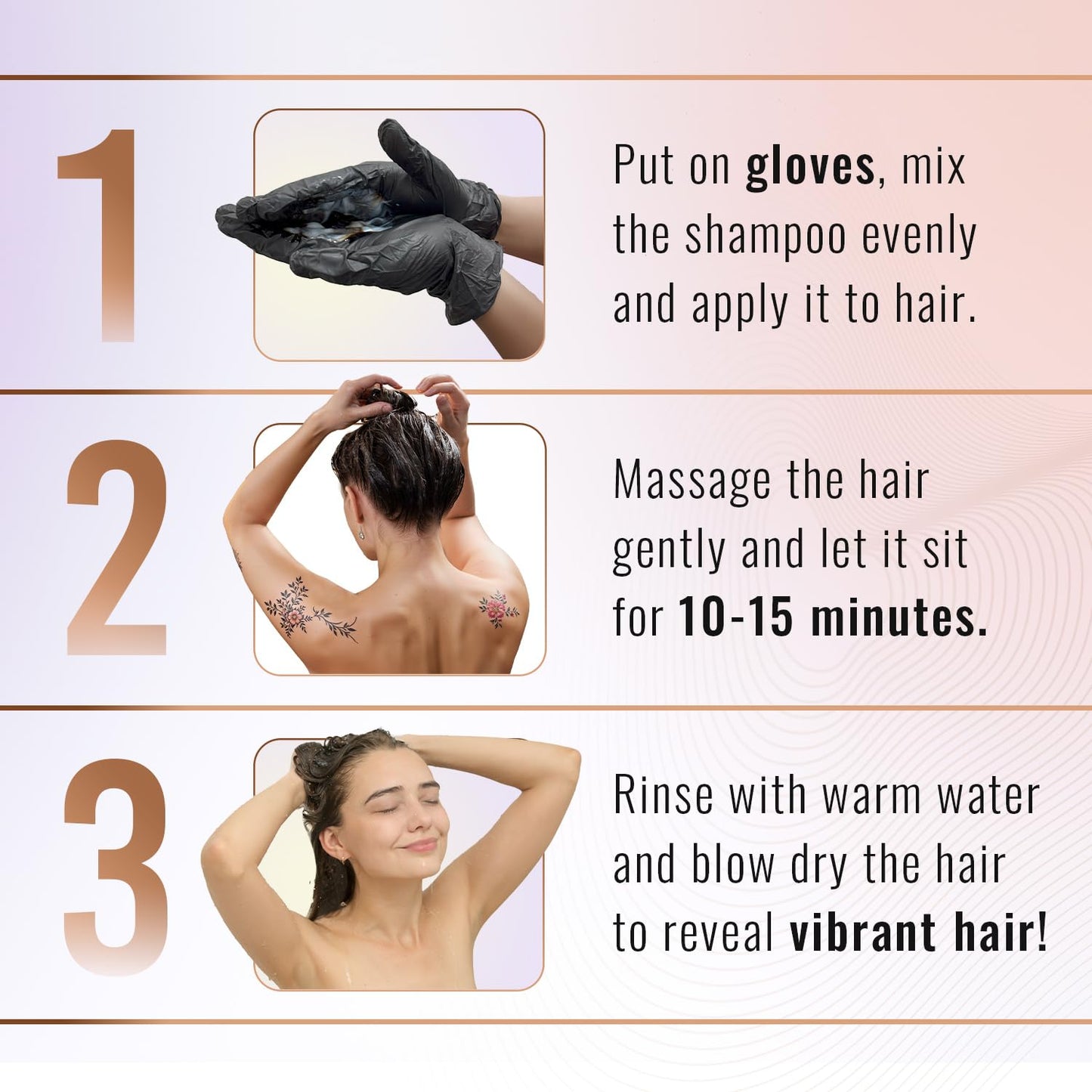 Herbishh Hair Color Shampoo for Gray Hair–Natural Hair Dye Shampoo with Argan Hair Mask–Travel size-Colors Hair in Minutes–Long lasting colour–10pack+1pack–Ammonia-Free (Light Brown)