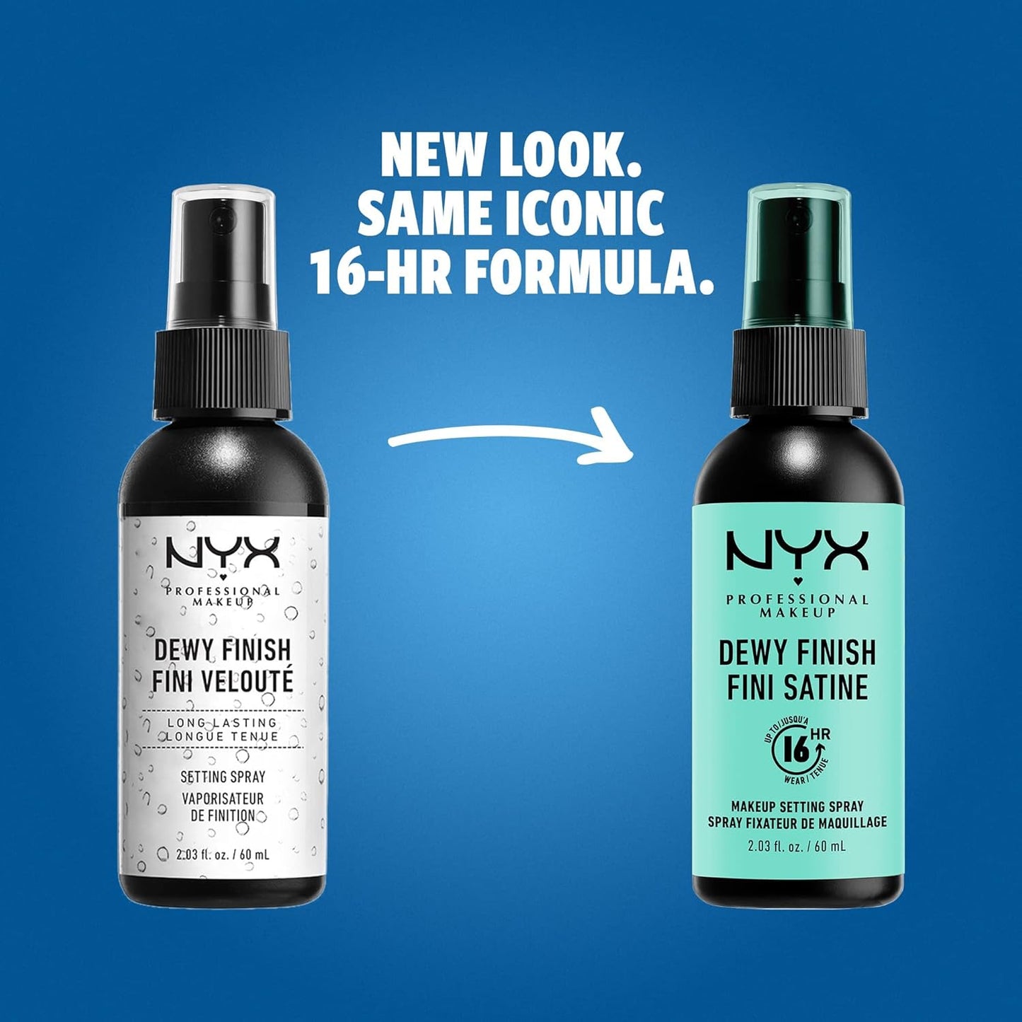 NYX PROFESSIONAL MAKEUP Makeup Setting Spray - Dewy Finish, Long-Lasting Vegan Formula & Epic Ink Liner, Waterproof Liquid Eyeliner - Black, Vegan Formula