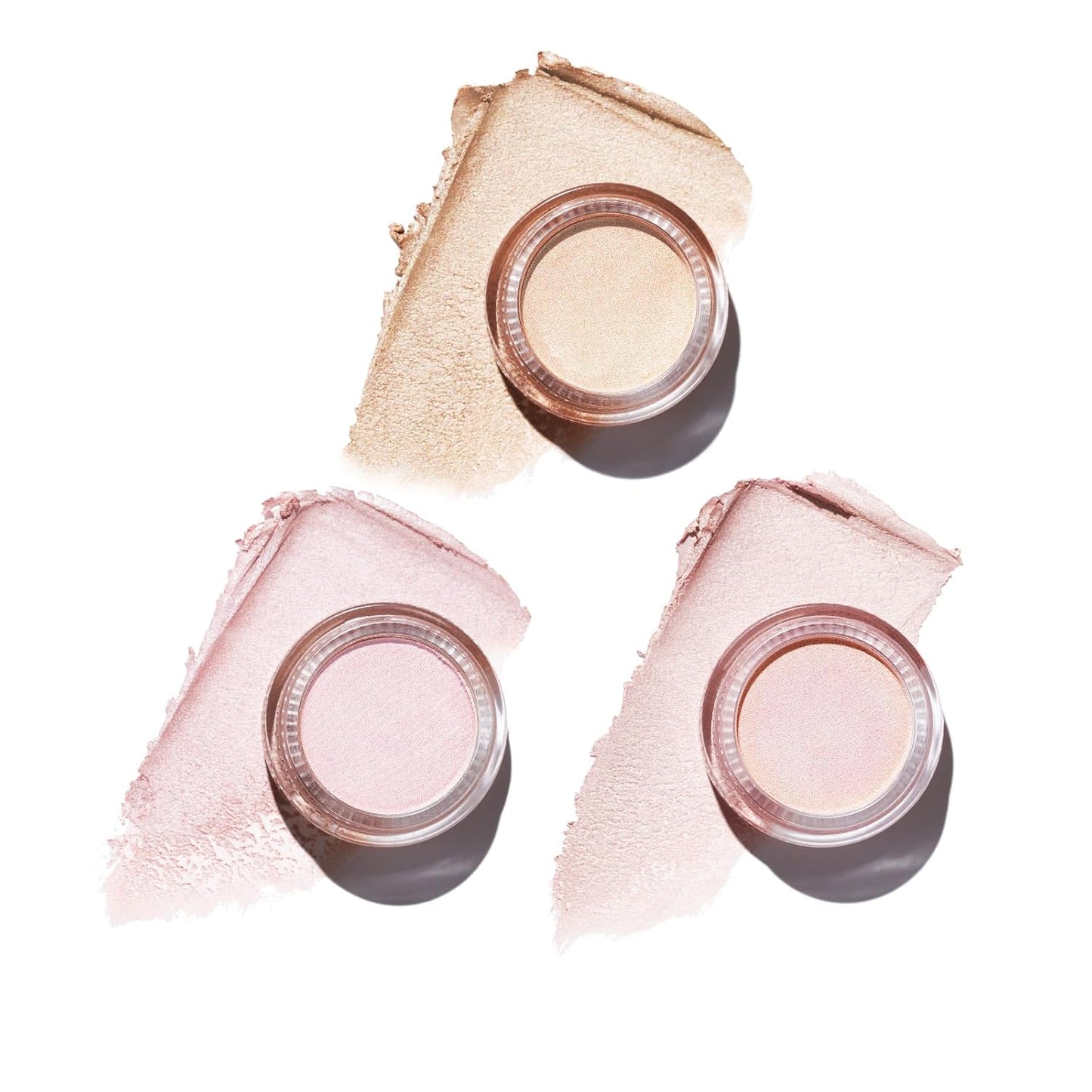 Oulac Cream Eyeshadow also for Highlighter Large Capacity Highly Pigmented Eye Shadow Waterproof &Long Lasting with Moisturizing Formula, Shimmer Glitter Eye Makeup Set 2