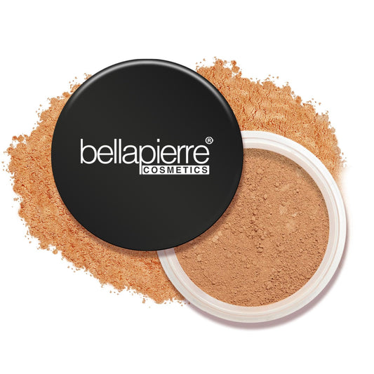 Bellapierre Mineral Foundation SPF 15 – Loose Powder Foundation, Full Coverage Mineral Makeup with Matte Finish – Vegan, Cruelty Free, Hypoallergenic, Oil & Talc Free – 0.32 oz - Café