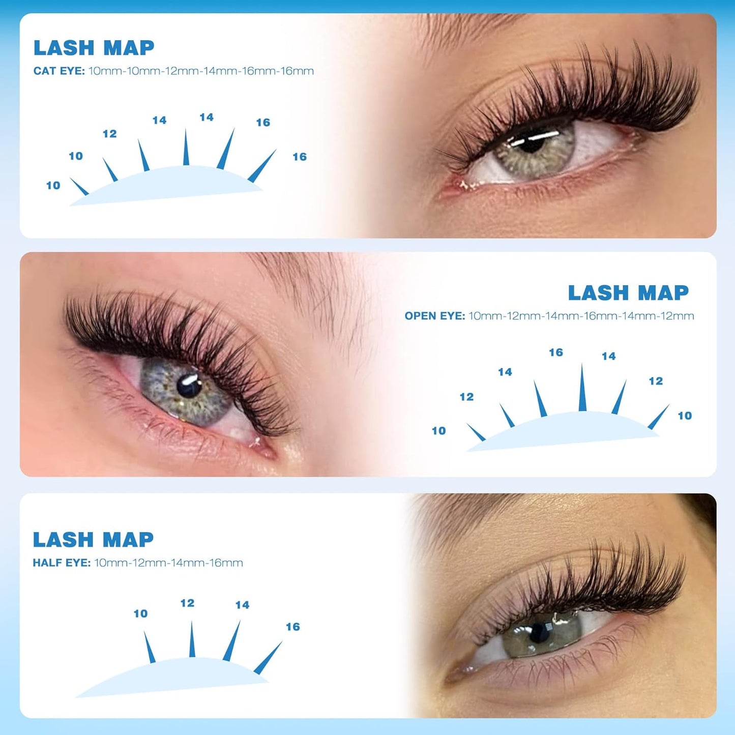 Wispy Lash Clusters Kit Natural Cluster Eyelash Extension C-curly Eyelash Clusters Kit 180Pcs Lash Extension Kit 10-16MM Individual Lashes Clusters Lightweight Eyelash Extension Kit by TNFVLONEINS