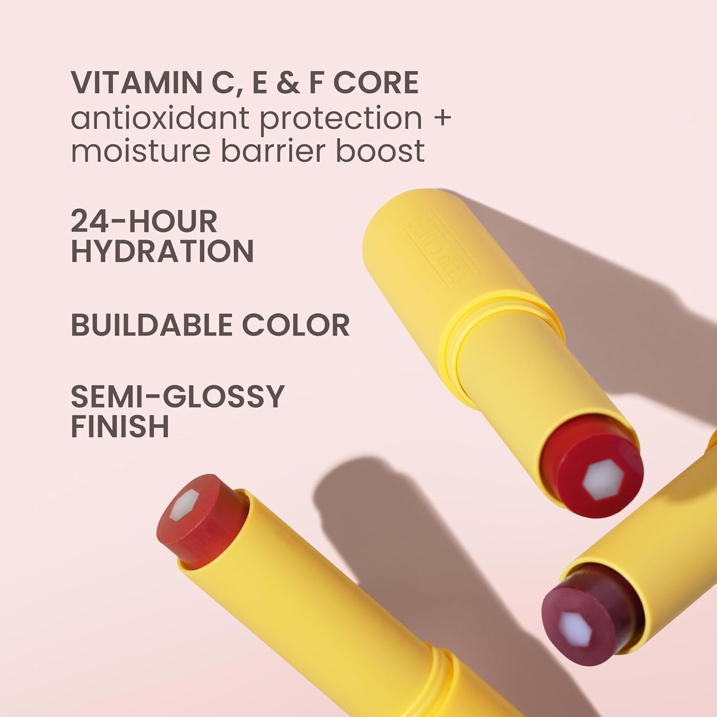 Burt’s Bees Back To School Gift Ideas, Tinted Boosted Balm, Misty Mauve, Hydrating Tinted Lip Balm with Vitamin C, E, and F Core, 24 Hour Lip Moisturizer, 100% Natural Origin, 1 Count, 0.16oz