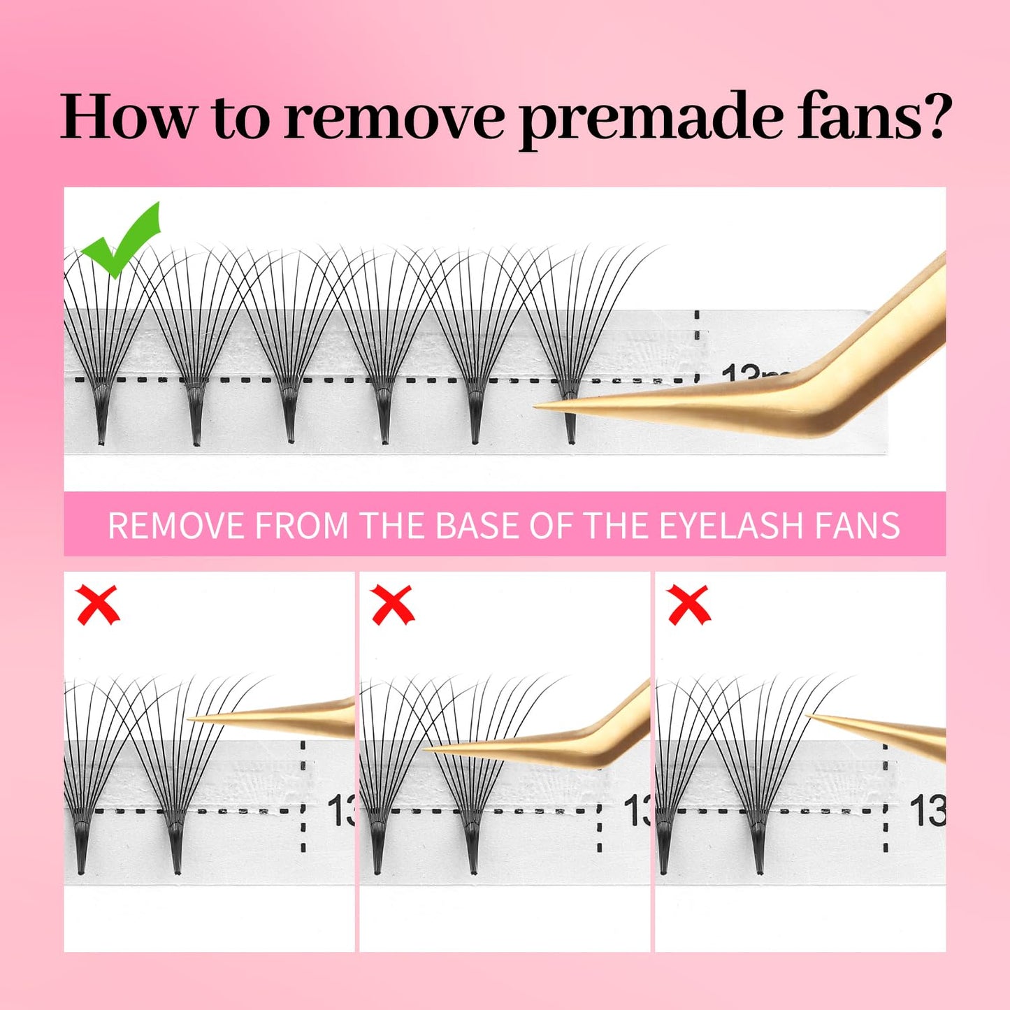 Premade Fans Eyelash Extensions 6D Volume Lash Extensions 0.07 Thickness Eyelash Extension D Curl Premade Lash Fans Mix 9-16mm Fluffy Soft Handmade Lash Fan Eyelashes(6D-0.07-D,9-16mm)